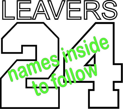 Hill West School Leavers Hoodies - Size Adult X Large