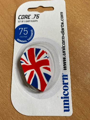 Unicorn Dart Flights - Core Polyflite Slim Union Jack