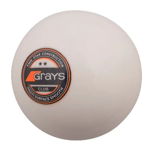 white smooth hockey ball