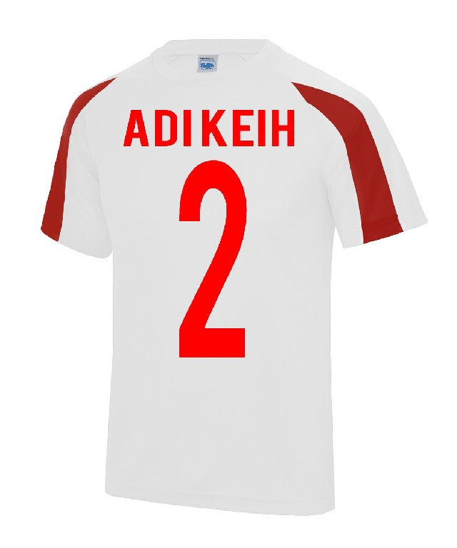 Adi Keih Arctic White/Fire Red - Contrast cool T