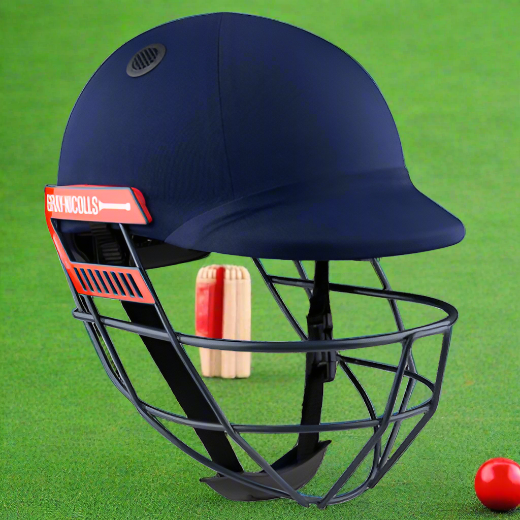 navy cricket helmet