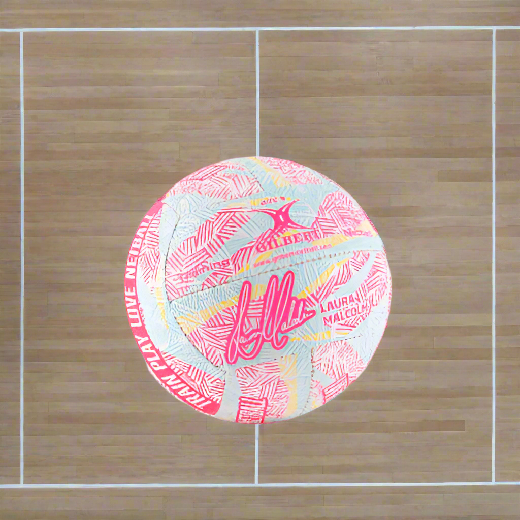 laura malcolm netball with Gilbert branding