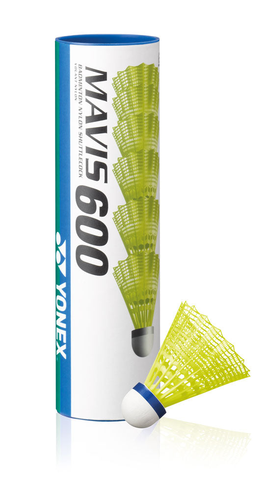 Yonex Mavis 600 Shuttlecocks - Tube of 6
