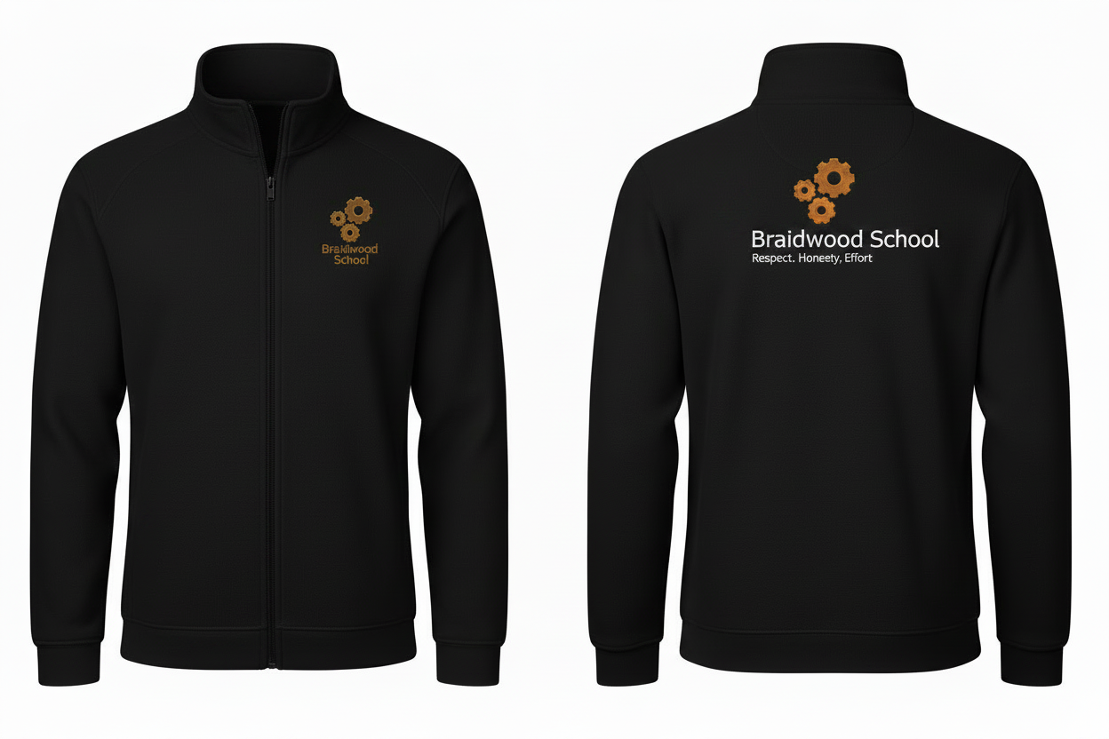 Braidwood School College Full Zip Jacket