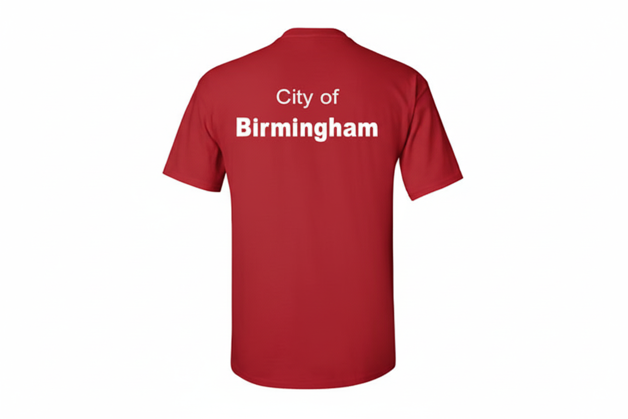 City of Birmingham Swimming Team Managers T-Shirt - Mens Fit