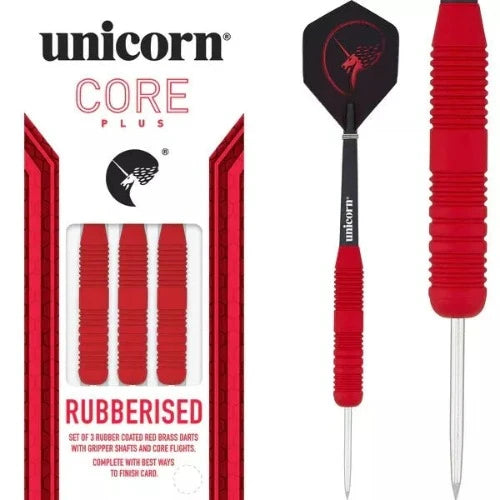Unicorn Core Plus Red Rubberised Darts