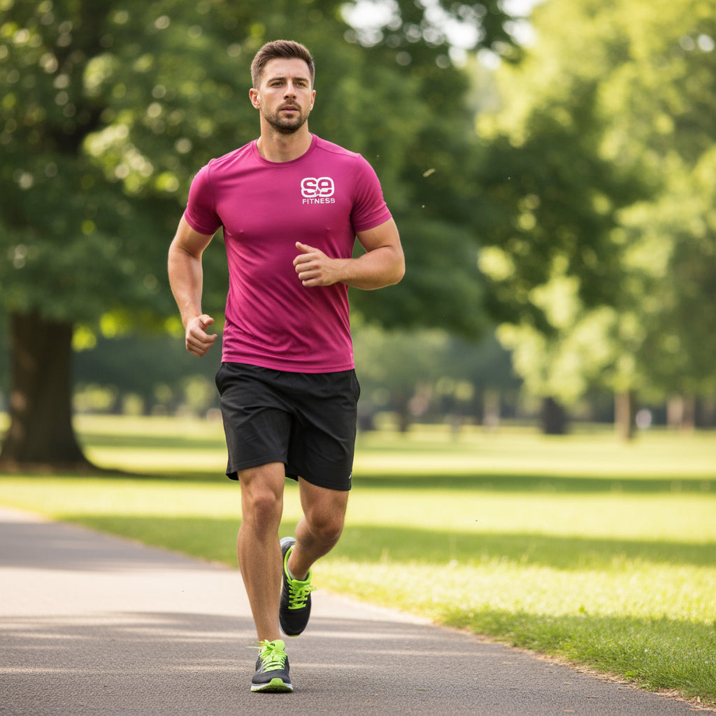 SE Fitness T-Shirt - Mens Fit - HOT PINK