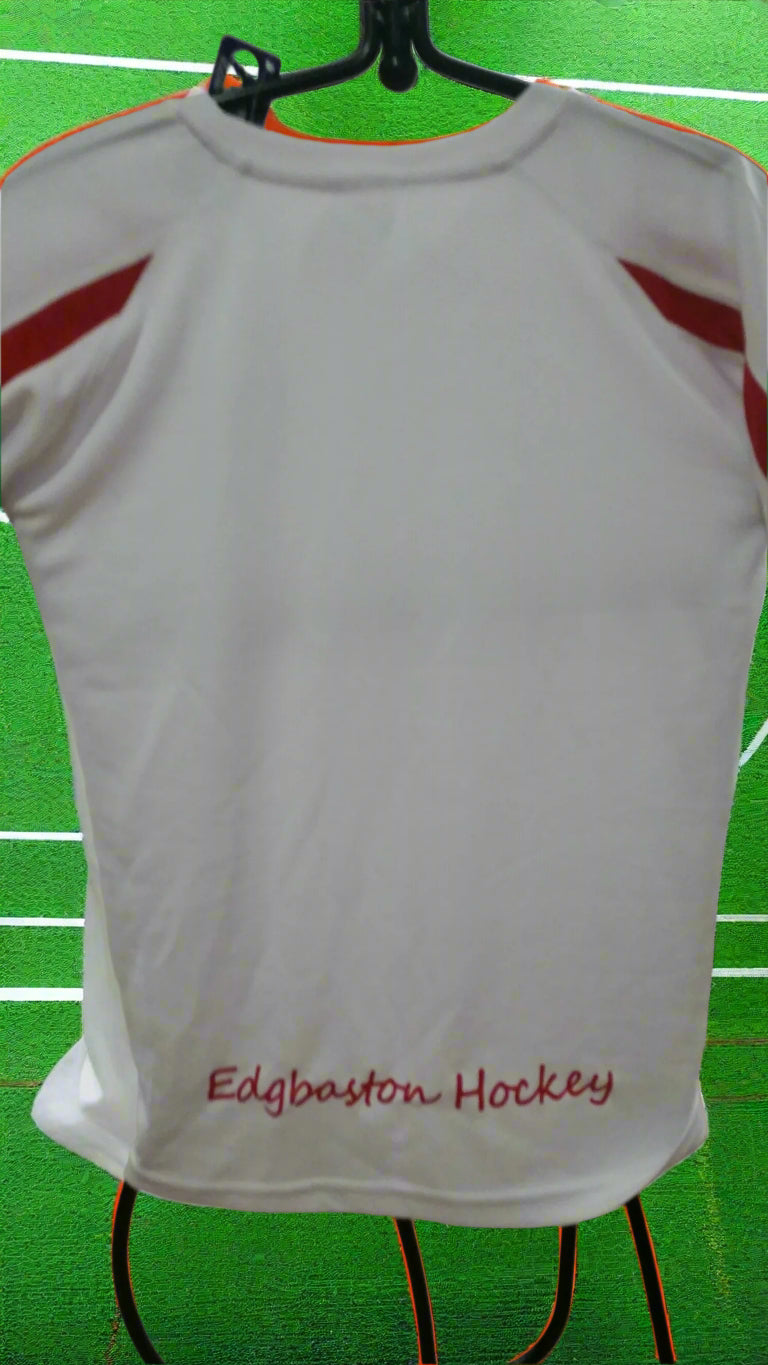 Edgbaston Kestrels Training Shirt White/Red - Adults