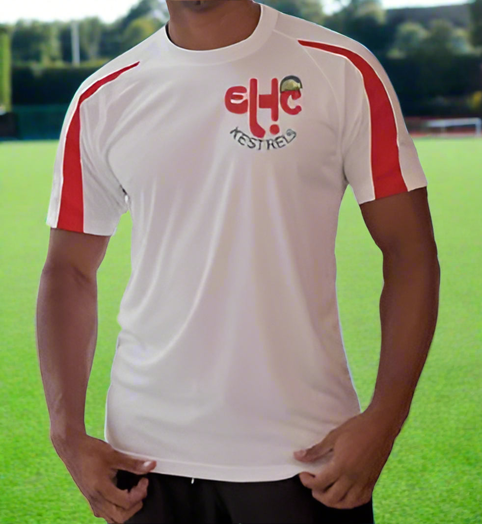 Edgbaston Kestrels Training Shirt White/Red - Adults