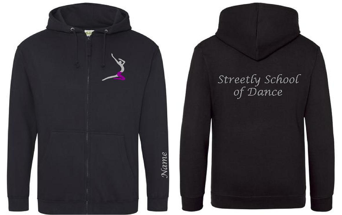 Streetly School of Dance kid's zipped hoodie