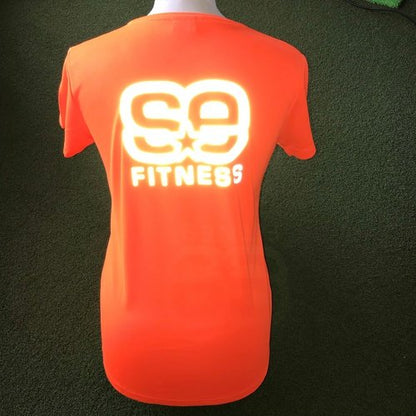 SE Fitness Orange Reflective T-Shirt - Short Sleeve - Sportologyonline - Sportologyonline