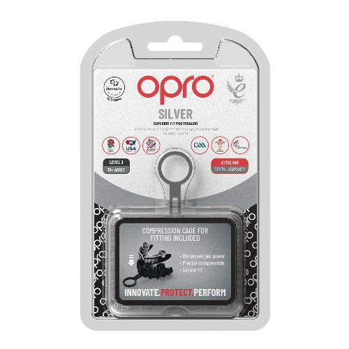 Opro Silver Mouthguard - New Jawz