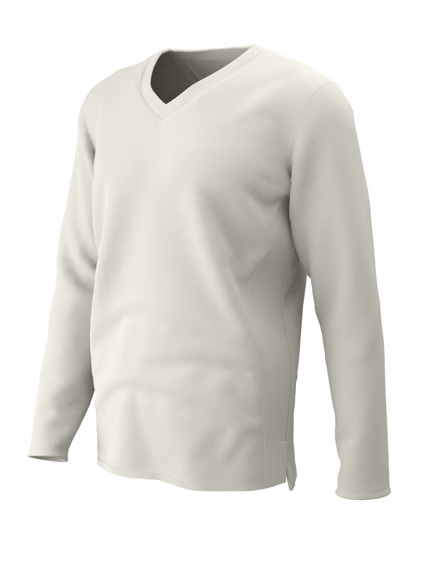 Radial Cricket Sweater - White Only - Adults
