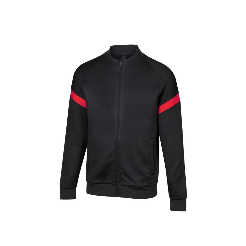 KINETIC TRACK JACKET BLACK/RED - ADULTS