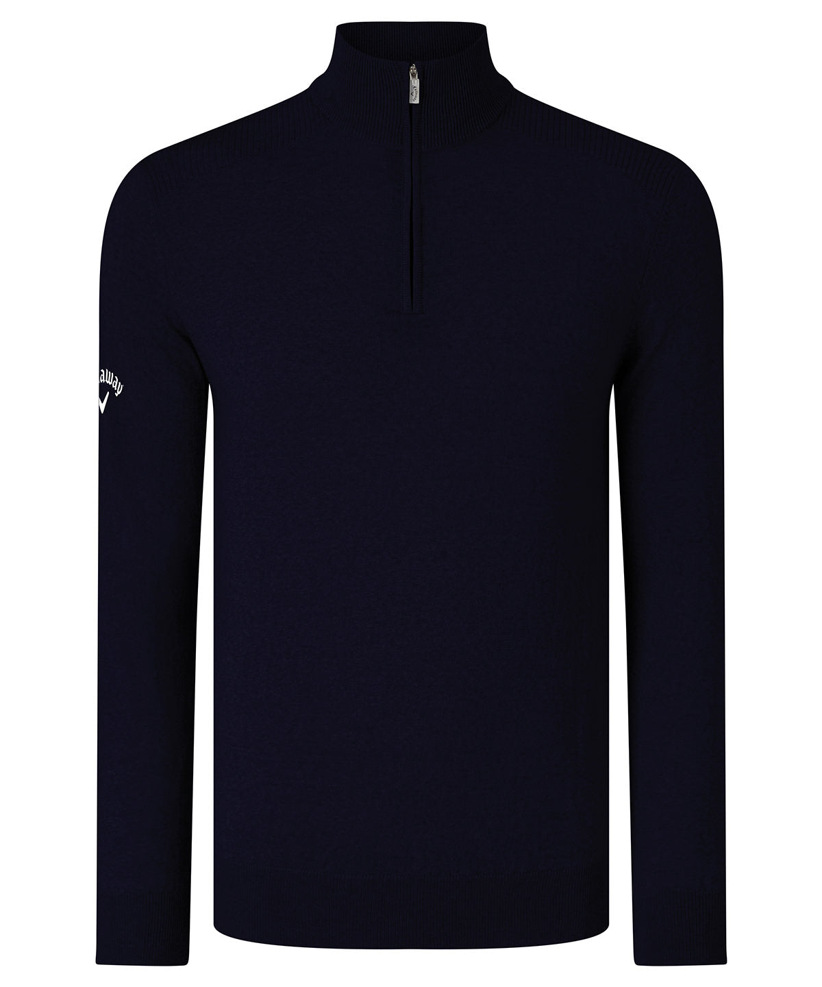 Ribbed � zip Merino sweater