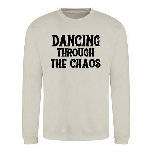 Dancing through the Chaos - Stone - Gildan sweatshirt