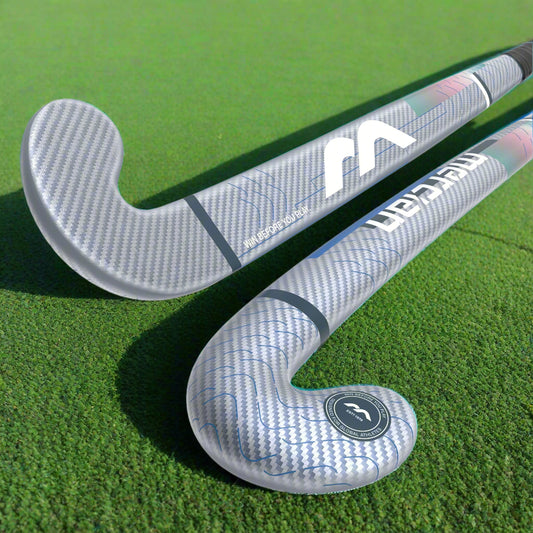 HSEVCKF6525PRO Hockey Stick EVOLUTION CKF65 Pro_Blue_2Sticks Angled Head to Handle
