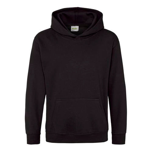 Jet Black cotton Kid's hoodie