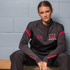 Kinetic Black/Red Midlayer - Performance Material - Adults