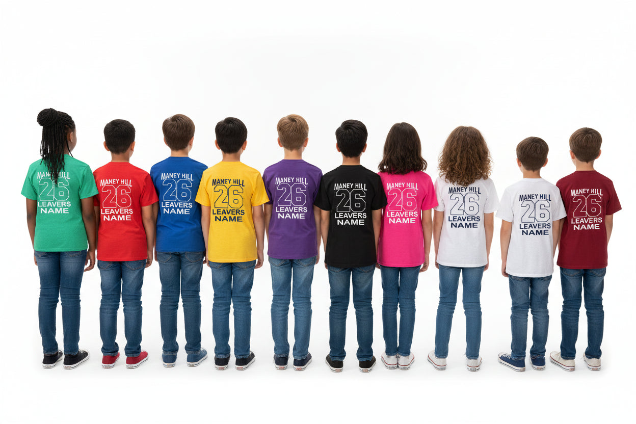 Maney Hill School Leavers 2026 t-shirts