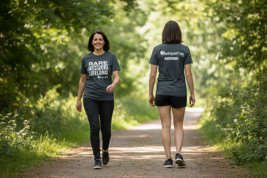 Behcets Ladies Fit Navy Cotton T-shirt