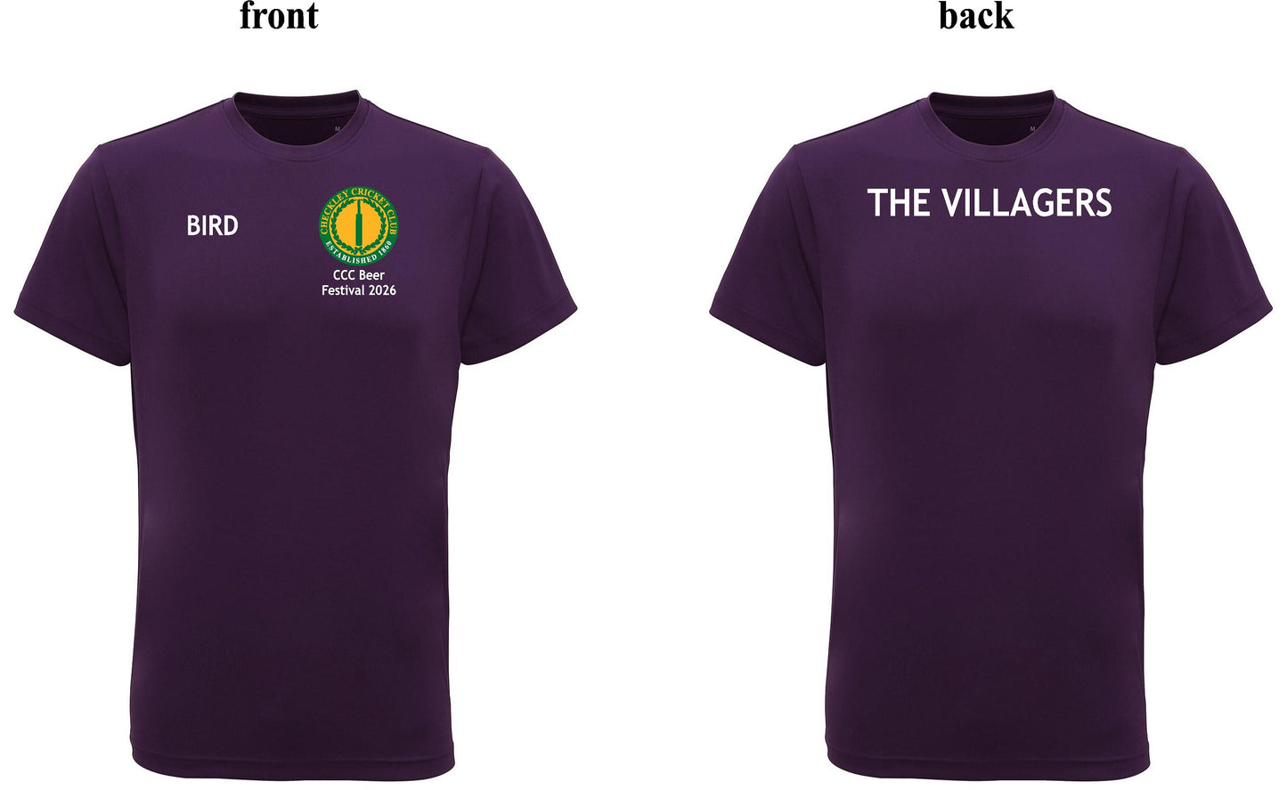 Checkley CC Purple Shirts