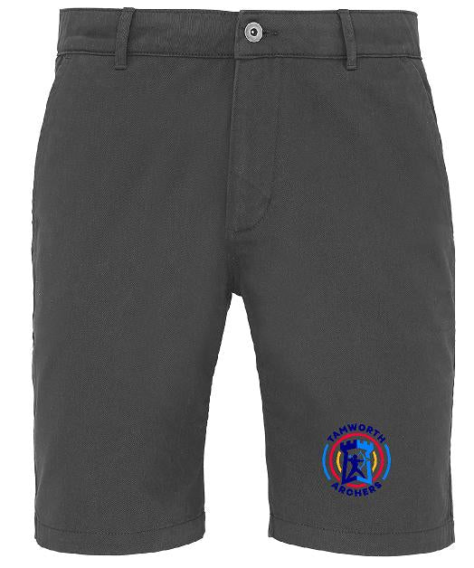 Tamworth Archery  - Men's Grey chino shorts