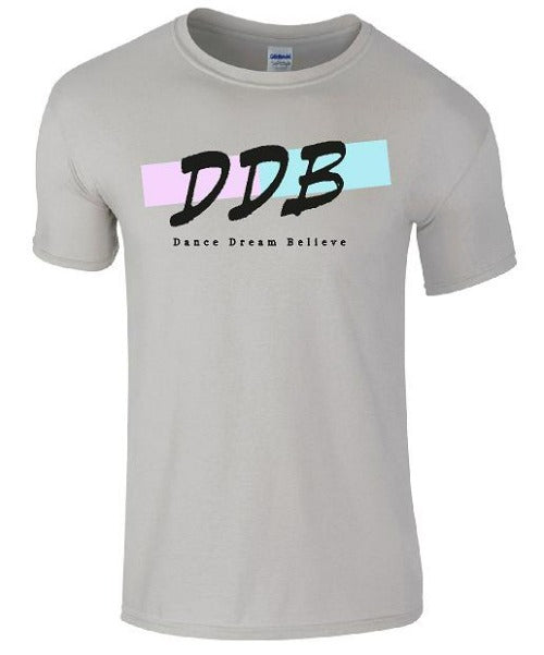 Dance Dream Believe Round Neck T-Shirt - With Name