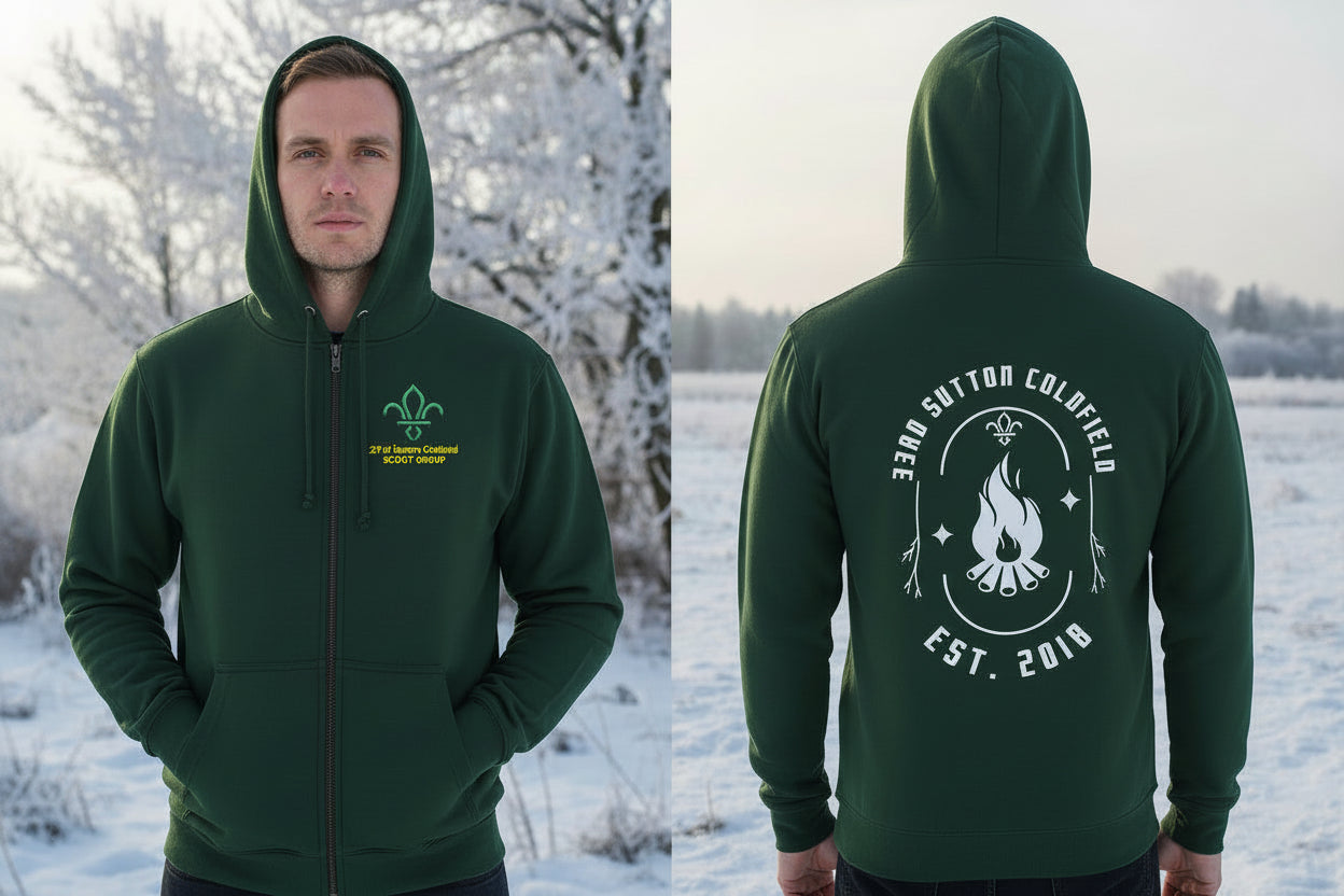33rd Scout Group - Adults Zipped Hoodie