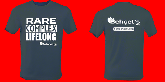 Behcets Ladies Fit Navy Cotton T-shirt