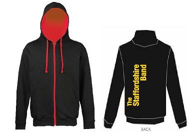Staffordshire Band Zipped Hoodie