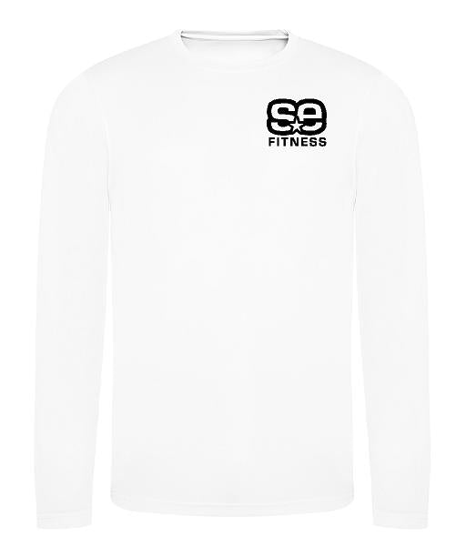 NEW SE Fitness WHITE Long Sleeve T-Shirt - Womens Fit
