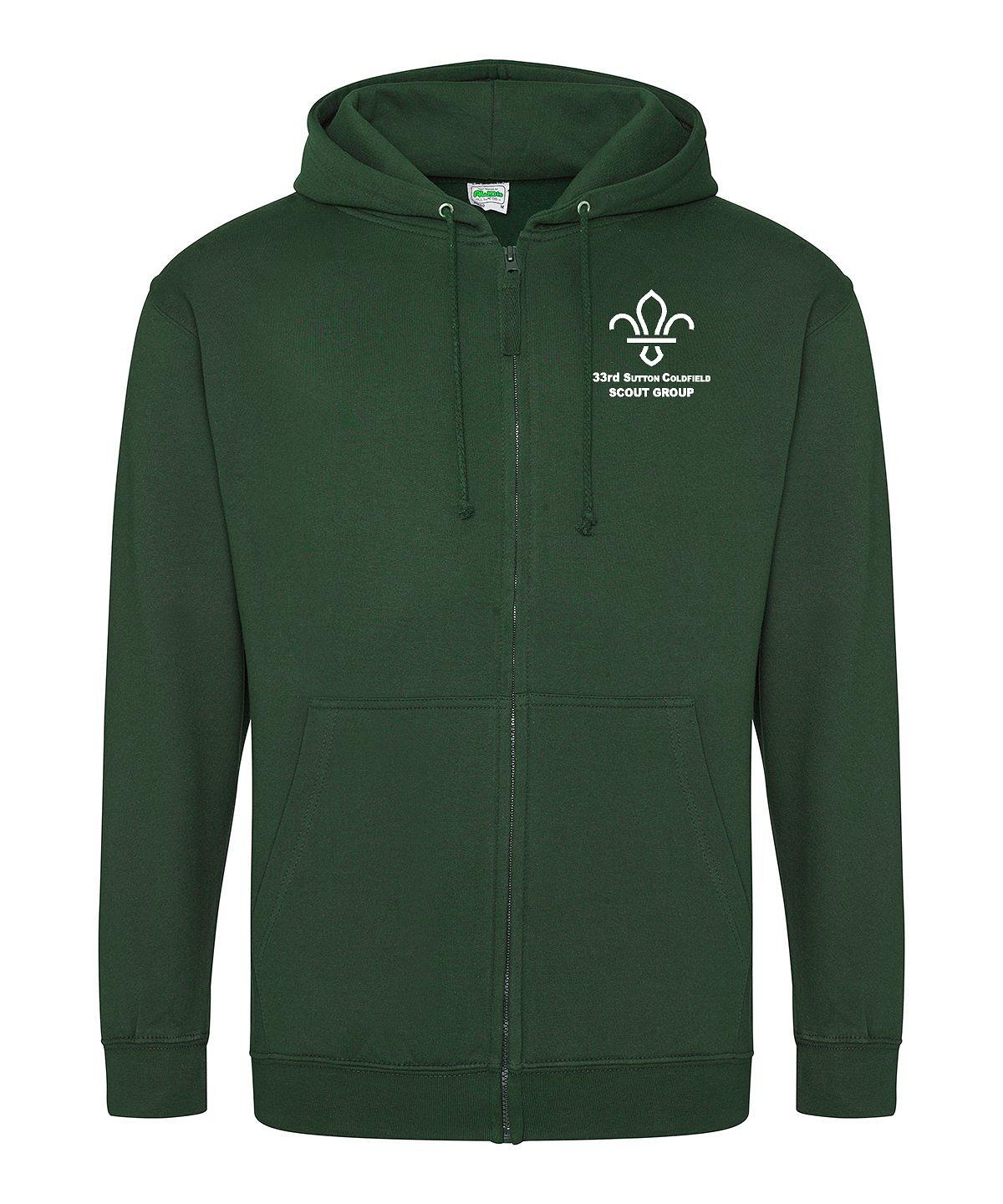 33rd Scout Group - Adults Zipped Hoodie