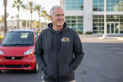 The Real Smart Car Owners Club - Zipped Contrast Hoodie