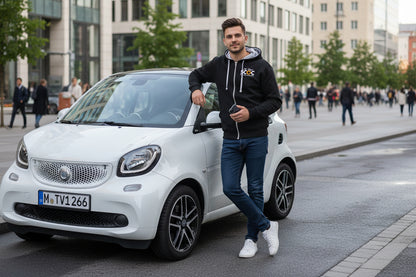 The Real Smart Car Owners Club - Zipped Contrast Hoodie