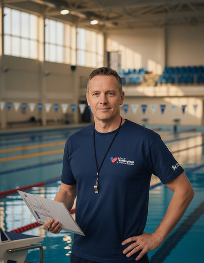 City of Birmingham Swimming Core T-Shirt - Mens Fit - Coaches