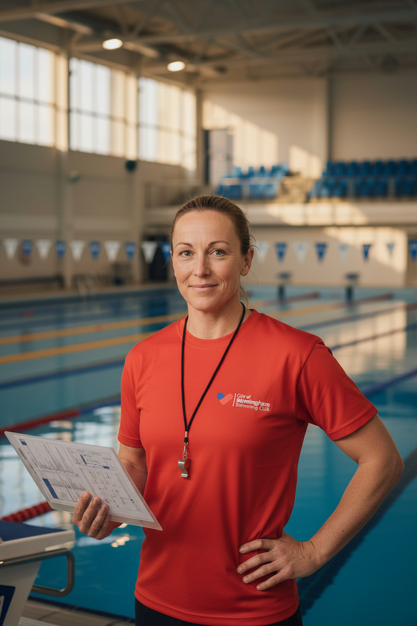 City of Birmingham Swimming Core T-Shirt - Ladies Fit - Team Manager