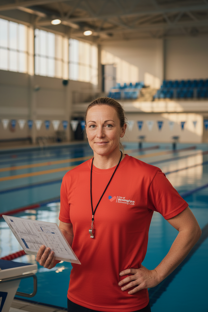 City of Birmingham Swimming Core T-Shirt - Ladies Fit - Team Manager