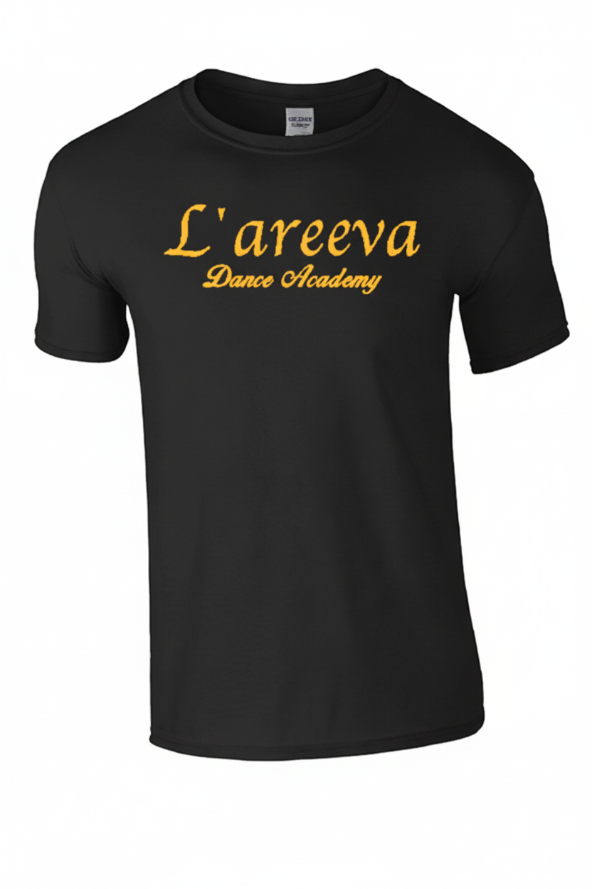 L'areeva Dance Academy Black Tee Shirt - Seniors