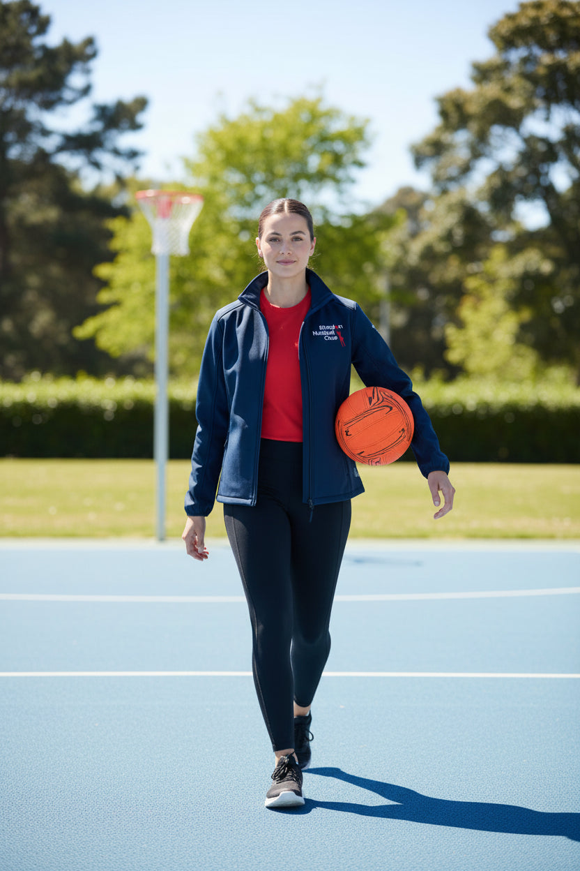 Elmdon Netball Club Zipped Softshell Jackets - Junior Fit