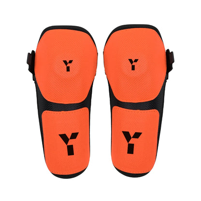Y1 PCD Knee Protectors - Black/Orange