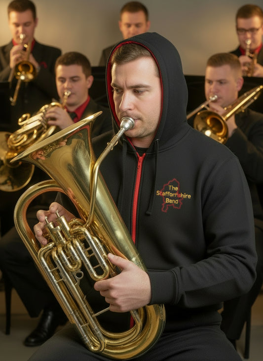 Staffordshire Band Zipped Hoodie