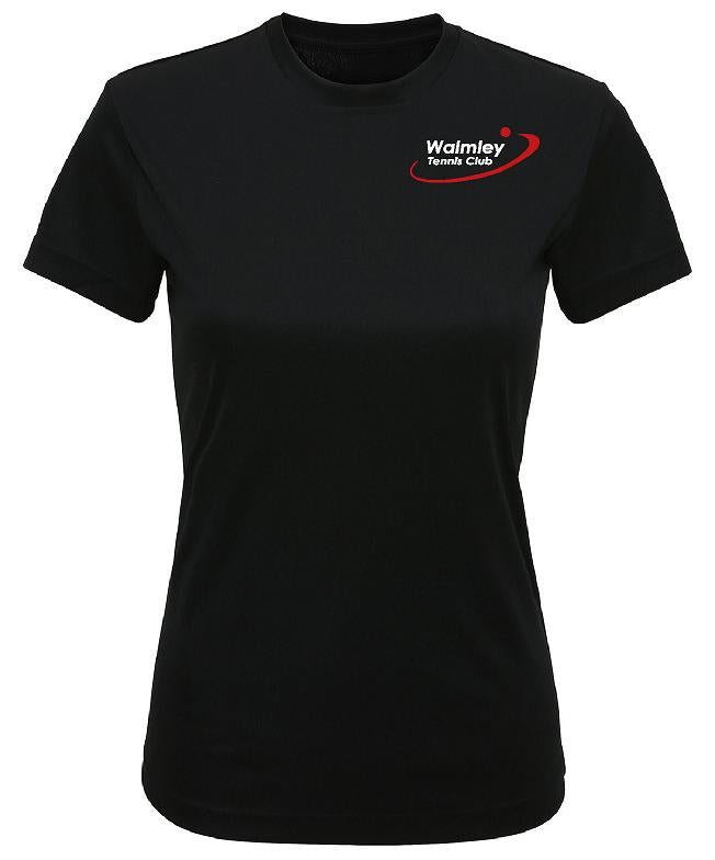 Walmley Tennis Club - Ladies Black T-Shirt