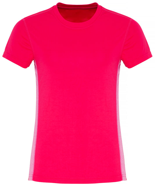 TR048 Women's TriDri® contrast panel performance t-shirt