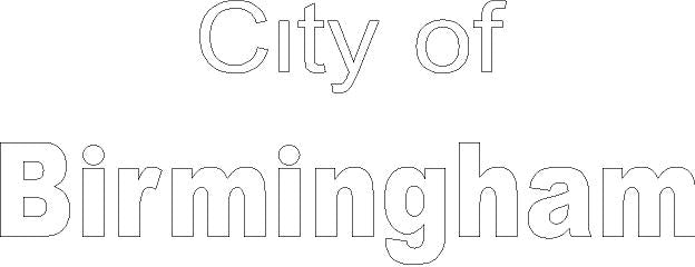 City of Birmingham White Text