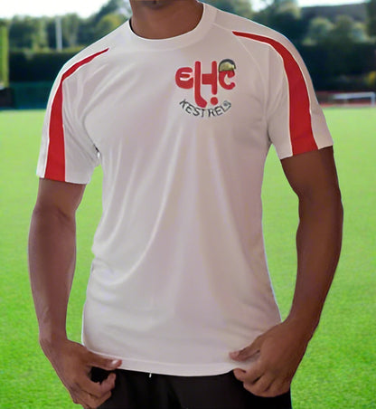Edgbaston Kestrels Training Shirt White/Red - Adults