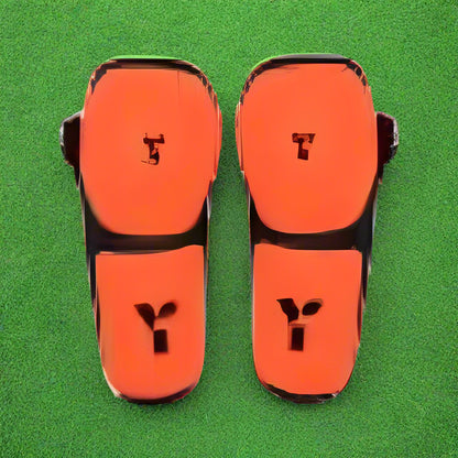 Y1 PCD Knee Protectors - Black/Orange