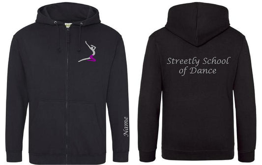 Streetly School of Dance kid's zipped hoodie