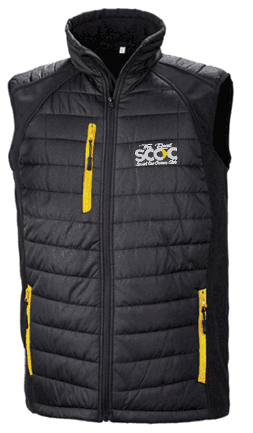 The Real Smart Car Owners Club Gilet Jacket - Various Colour Trims Available