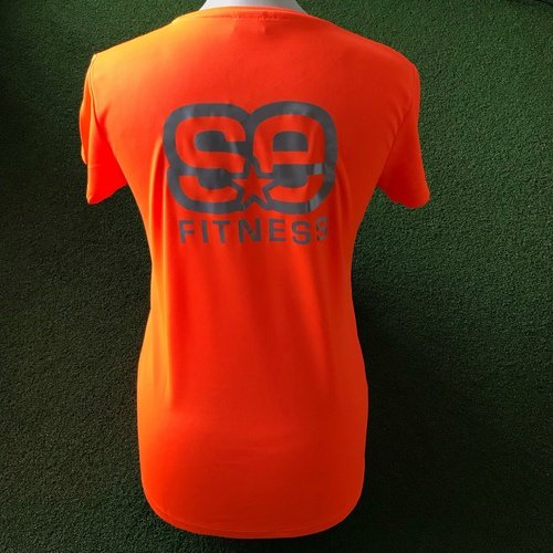 SE Fitness Orange Reflective T-Shirt - Short Sleeve - Sportologyonline - Sportologyonline